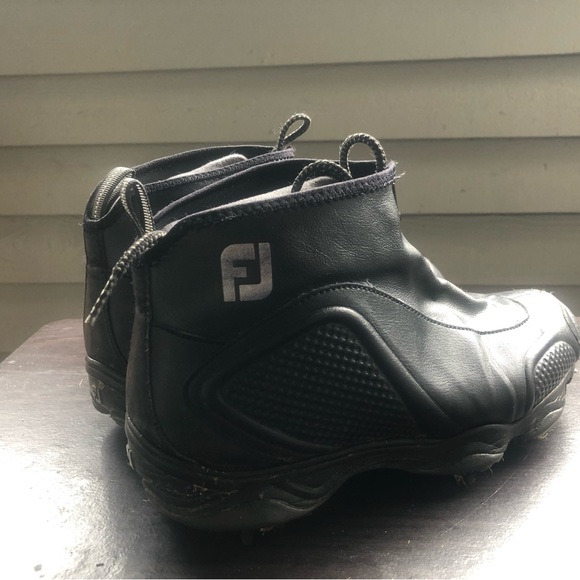 Footjoy Hydrolite 50018 20A Men’s Black Leather Spiked Golf Boots Size 7.5M - Picture 6 of 11